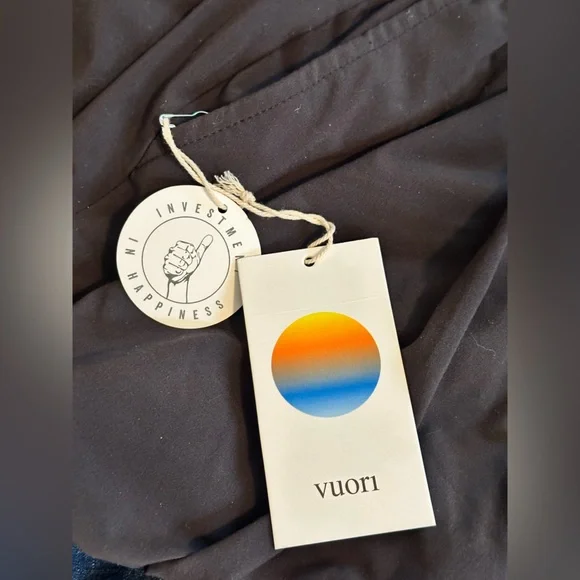 NWT sz M Vuori Villa Cargo Jogger black pockets stretch waist - Picture 10 of 10